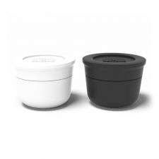 Pojemniczki MONBENTO TEMPLE S - zestaw czarno-biały