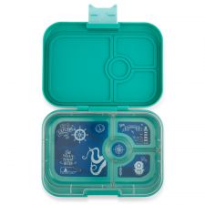 Lunchbox dla dzieci z 4 przegródkami - Yumbox Panino Kashmir Blue