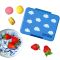 Yumbox Mini Snack minilunchbox z 3 przegródkami dla dzieci - True Blue Clouds Rainbow