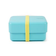Japoński, dwupoziomowy bento box o pojemności 0,9 litra Rectangle - Light Blue