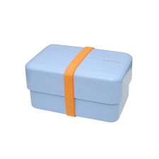 Japoński, dwupoziomowy bento box o pojemności 0,9 litra Rectangle - Serenity Blue