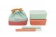 Torebka ozdobno-ochronna na lunch box - TAKENAKA mint-coral
