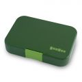 Duży lunchbox z 4 przegródkami - Yumbox Tapas Brooklyn Green - wkładka bez ilustracji