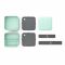 MONBENTO Square Collection Matcha - pastelowy zielony lunchbox