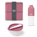 Zestaw Monbento Blush: MB Square + Lib + bidon Positive M