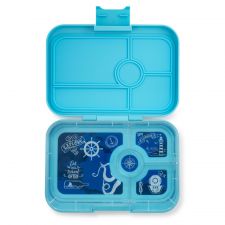 Duży, szczelny lunchbox z 4 przegródkami - Yumbox Tapas Nevis Blue