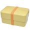 Japoński, dwupoziomowy bento box o pojemności 0,9 litra Rectangle - Lemon Zest