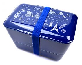 Bento box Takenaka Expanded Double 1,15 litra - Paris Navy (edycja limitowana)