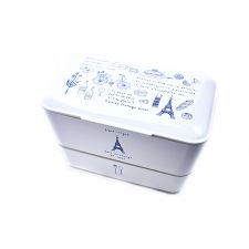 Bento box Takenaka Expanded Double 1,15 litra - Paris White