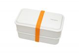 Bento box Takenaka Compact Double 1,25 litra - White