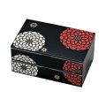 Oryginalny, japoński Bento Box Hundred Flowers P - czarny