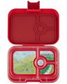 Yumbox Panino Wow Red lunchbox dla dzieci z 4 przegródkami - Bike