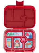 Yumbox Classic Wow Red - lunchbox dla dzieci z 6 przegródkami