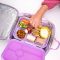 Zestaw 3 okrągłych, silikonowych pojemniczków do lunchboxów Yumbox - Pink