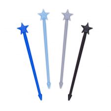 Ozdobne widelczyki, pikery 4 sztuki - Blue