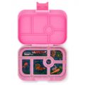 Zestaw Yumbox Classic Stardust Pink + wkładka Panino z 4 przegródkami (wkładki z 6  i 4 przegródkami w zestawie)