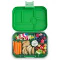 Zestaw Yumbox Classic Cilantro Green + wkładka Panino z 4 przegródkami (wkładka z 6 i 4 przegródkami w zestawie)