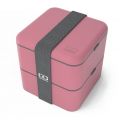 MONBENTO Square blush - bento lunch box 1,7 L (Made in China)