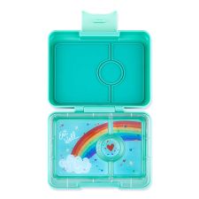 Yumbox Mini Snack minilunchbox z 3 przegródkami dla dzieci - Misty Aqua
