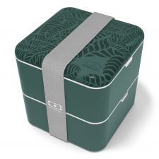 MONBENTO Square Jungle - dwupoziomowy lunchbox 1,7 litra (Made in China)