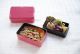 Japoński, dwupoziomowy bento box o pojemności 0,9 litra Rectangle -  Power Pink