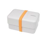 Japoński, dwupoziomowy bento box o pojemności 0,9 litra Rectangle - Glacier Gray