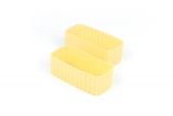 Zestaw 2 silikonowych pojemniczków do Little Lunch box'ów Rectangle - Yellow