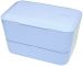 Bento box Takenaka Expanded Double Serenity Blue 1,15 litra + widelec i przegródka w zestawie