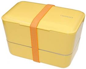 Bento box Takenaka Expanded Double Lemon Zest 1,15 litra + widelec i przegródka w zestawie