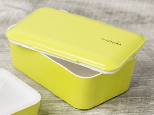 Bento box Takenaka Expanded Single 0,9 litra dla dzieci i dorosłych + ruchoma przegródka - Green