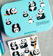 DIY Yumbox Panino Misty Aqua + Wodoodporna naklejka - Pandy