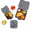 Littlelunchbox bento 3 Ash Grey - bento  lunch box z przegródkami dla dzieci