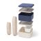 MONBENTO Square Natural Blue lunch box 1,7 litra (Made in France)