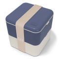 MONBENTO Square Natural Blue lunch box 1,7 litra (Made in France)