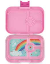 Yumbox Panino Power Pink lunchbox dla dzieci z 4 przegródkami - Rainbow