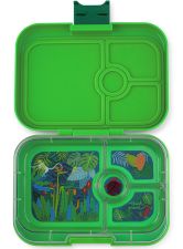 Yumbox Panino Bamboo Green lunchbox dla dzieci z 4 przegródkami - Jungle