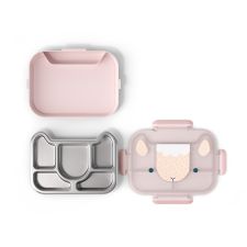 MONBENTO Wonder Pink Sheep - bento lunchbox z przegródkami dla dzieci