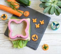 Wykrawacze ze stali nierdzewnej do chleba i tostów - zestaw 3 sztuk - Motyle