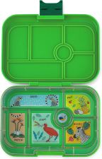 Yumbox Classic Bamboo Green lunchbox z 6 przegródkami - Jungle