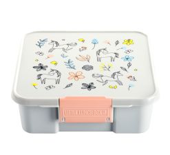 Littlelunchbox bento 3 lunchbox z przegródkami dla dzieci Spring Unicorn
