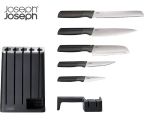JOSEPH JOSEPH zestaw noży ze stali nierdzewnej Elevate 5 sztuk w bloku z ostrzałką