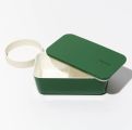 Bento box Takenaka Expanded Flat 750 ml + ruchoma przegródka - Green Forest