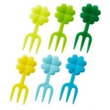 Widelczyki ozdobne 12 sztuk - czterolistne KONICZYNKI