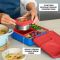 OmieBox lunchbox z termosem - bento z przegródkami dla dzieci 1,35 litra - Scooter Red