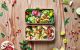 Bento Box MONBENTO Original 1 litr - dwupoziomowy, szczelny lunch box - Rosa Moka