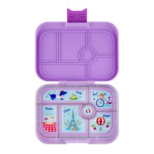 Yumbox Classic Lulu Purple - lunchbox dla dzieci z 6 przegródkami - Paris