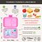 Lunchbox dla dzieci z 4 przegródkami - Yumbox Panino Fifi Pink - wkładka bez ilustracji (edycja limitowana)