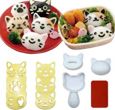 Foremki do ryżu, kaszy, pure - 6 szt. ONIGIRI KOTY