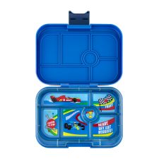 Yumbox Classic - lunchbox  z 6 przegródkami dla dzieci - Surf Blue Cars