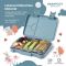 BEARFOOT bento lunchbox z 4lub 6 przegródkami dla dzieci 650 ml - zajęcza straż (modułowy Yumbox)